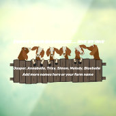 6フ素朴ェンス上のヤギあなたの恵みを数える ウィンドウサイン (シート3)