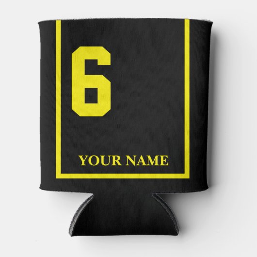 6ブラック(イエローホースサドルブランケット付カスタムき) 缶クーラー (正面)