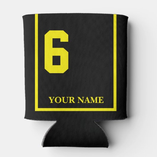 6ブラック(イエローホースサドルブランケット付カスタムき) 缶クーラー (裏面)