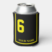 6ブラック(イエローホースサドルブランケット付カスタムき) 缶クーラー (缶裏面)
