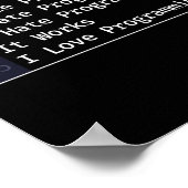 6プログラマコーディングのデバッグステージ ポスター (角)