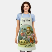 6ペンスの歌を歌う，ヴィンテージ子供部屋韻 エプロン (着用した状態)