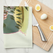 6ペンスの歌を歌う，ヴィンテージ子供部屋韻 キッチンタオル (四つ折り)