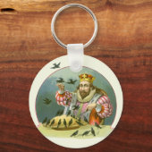 6ペンスの歌を歌う，ヴィンテージ子供部屋韻 キーホルダー (正面)