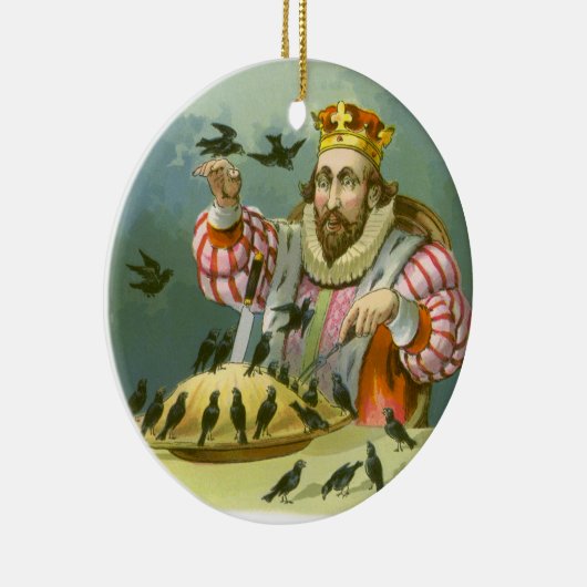 6ペンスの歌を歌う，ヴィンテージ子供部屋韻 セラミックオーナメント (右)