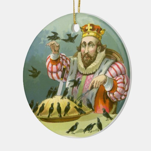 6ペンスの歌を歌う,ヴィンテージ子供部屋韻 セラミックオーナメント (左)