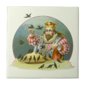 6ペンスの歌を歌う,ヴィンテージ子供部屋韻 タイル (正面)