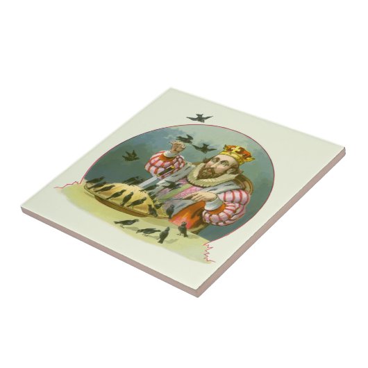 6ペンスの歌を歌う,ヴィンテージ子供部屋韻 タイル (側面)