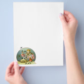 6ペンスの歌を歌う,ヴィンテージ子供部屋韻 チラシ (手)