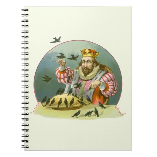 6ペンスの歌を歌う,ヴィンテージ子供部屋韻 ノートブック (正面)