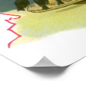 6ペンスの歌を歌う，ヴィンテージ子供部屋韻 ポスター (角)