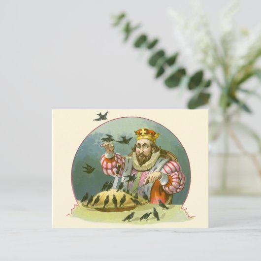 6ペンスの歌を歌う,ヴィンテージ子供部屋韻 ポストカード (スタンド正面)