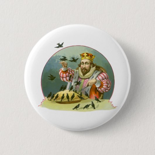 6ペンスの歌を歌う,ヴィンテージ子供部屋韻 缶バッジ (正面)