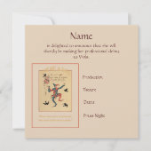 6ペンスの発表の歌を歌う 案内状 (正面)