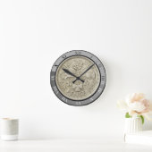 6ペンス硬貨 ラウンド壁時計 (ホーム)