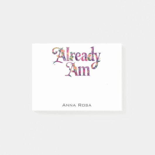 *~* 6マニフェストAP85フローラ感謝AM ポストイット (正面)