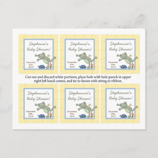 6メッセージカードうるうカートルビートンフライ池 インビテーションポストカード (正面)