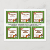 6メッセージカードオールスターグリーン インビテーションポストカード (正面)