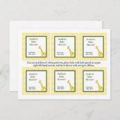 6メッセージカードジャングルベビーキリン インビテーションポストカード (正面/裏面)