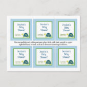 6メッセージカードブルーウミガメ インビテーションポストカード (正面)