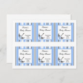 6メッセージカードボーイブルーパンクロッカーギター インビテーションポストカード (正面/裏面)