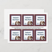 6メッセージカードリーグパピドッグスポーツ インビテーションポストカード (正面/裏面)