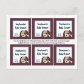 6メッセージカードリーグパピドッグスポーツ インビテーションポストカード (正面)