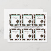 6メッセージカード結婚ブラウンダマスクレース ポストカード (正面/裏面)