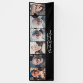 6モダンフォトカスタム文字葬式バナー 横断幕 (縦)