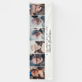 6モダンフォトカスタム文字葬式バナー 横断幕 (縦)