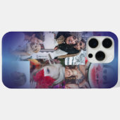 6モダンフォトコラージュ青グラデーション Case-Mate iPhoneケース (裏面 (横))