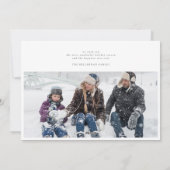 6モダンフォト数々のコラージュのメリークリスマス シーズンカード (裏面)