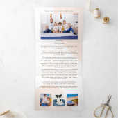 6モダン写真年in ViewニュースレターアートTri-F 三つ折りクリスマスカード (内部)