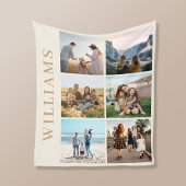 6モダン枚のコラージュ フリースブランケット