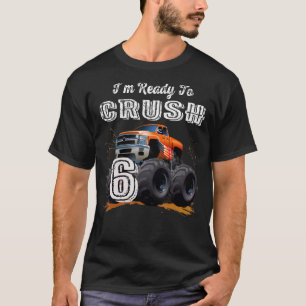 6モンスタートラック第6誕生日Bを粉砕する準備ができている Tシャツ