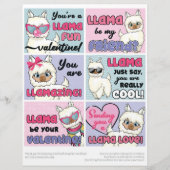 6ラマキッズクラスルームValentinesデイカード レターヘッド (正面)