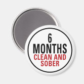 6ヶ月の清潔で地味 マグネット (正面/裏面)