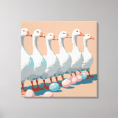 6ヶ月Aレイアウト切り抜きステンシルスタイル3 キャンバスプリント (正面)