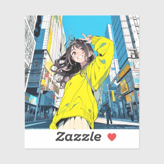 【6万人記念】寿司娘JKシール|Seal GenerativeAI シール (シート)