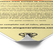 6世代カードゲーム32インチx 32インチ遊のボード ポスター (角)