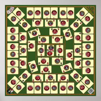 6世代ボードカードゲーム – 系統図 ポスター