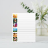 6丸い写真テンプレート並び紙 (スタンド正面)