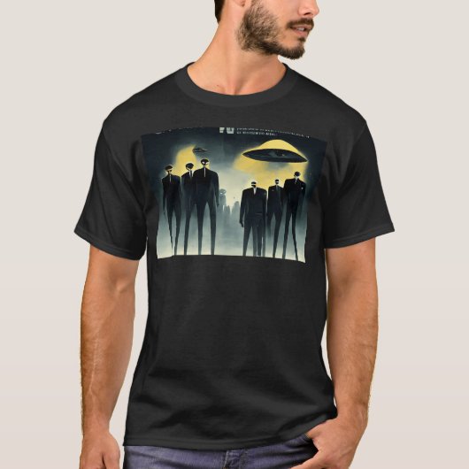 6人のエイリアンGメンが到着 Tシャツ (正面)