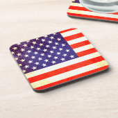 6人の愛国心のあるコースターを集めたアメリカ国旗のセット コースター (左側)