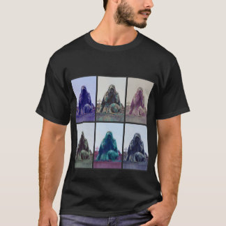 6人の泣き叫び女性ブラック Tシャツ