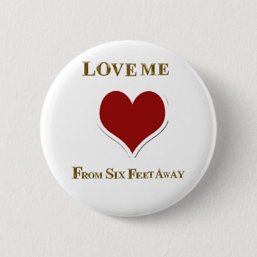 6人の足から私を愛す遠くに 缶バッジ (正面)