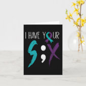 6人の軍隊自殺防止だ カード (黄色い花)