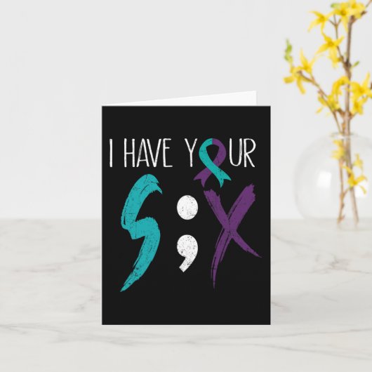 6人の軍隊自殺防止だ カード (黄色い花)