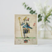 6人の頭を持つ男、チャールズの風刺画 ポストカード (スタンド正面)