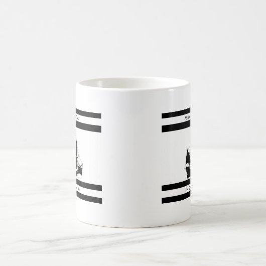 6人のmayflowerの子孫 コーヒーマグカップ (中央)